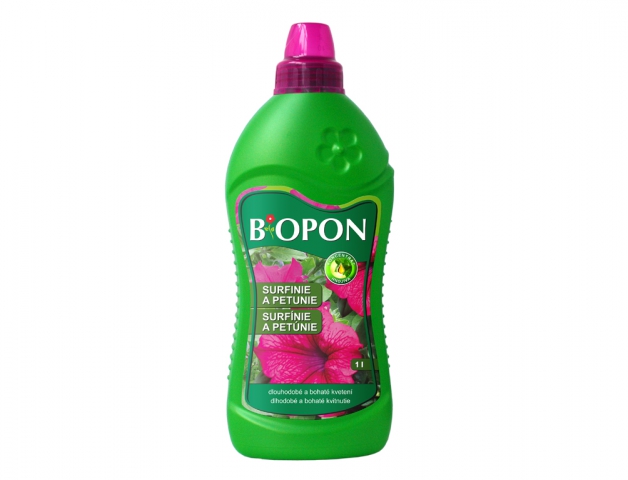 Hnojivo na previslé surfínie a petúnie Biopon 0,5 l