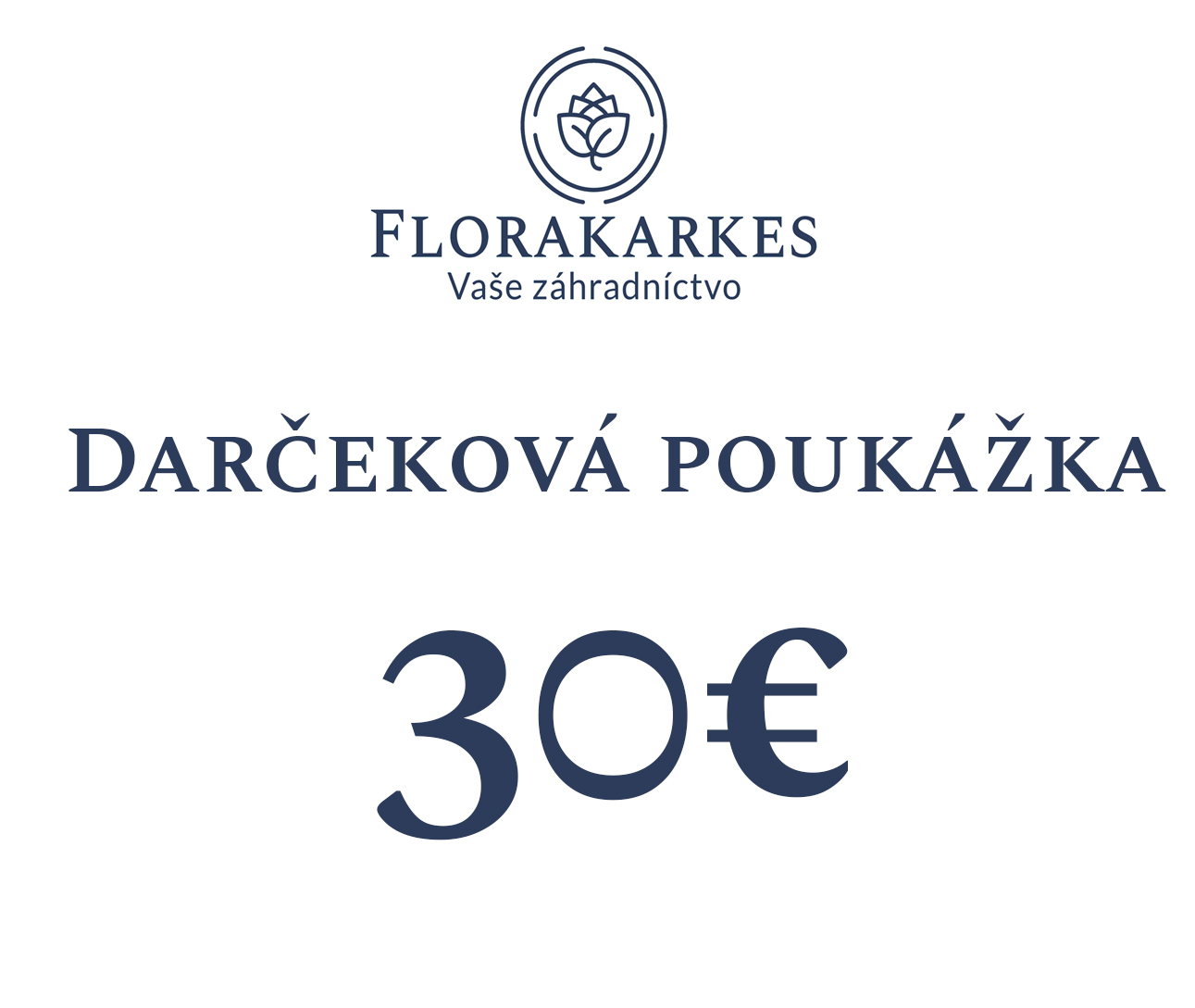 Darčeková poukážka 30 EUR