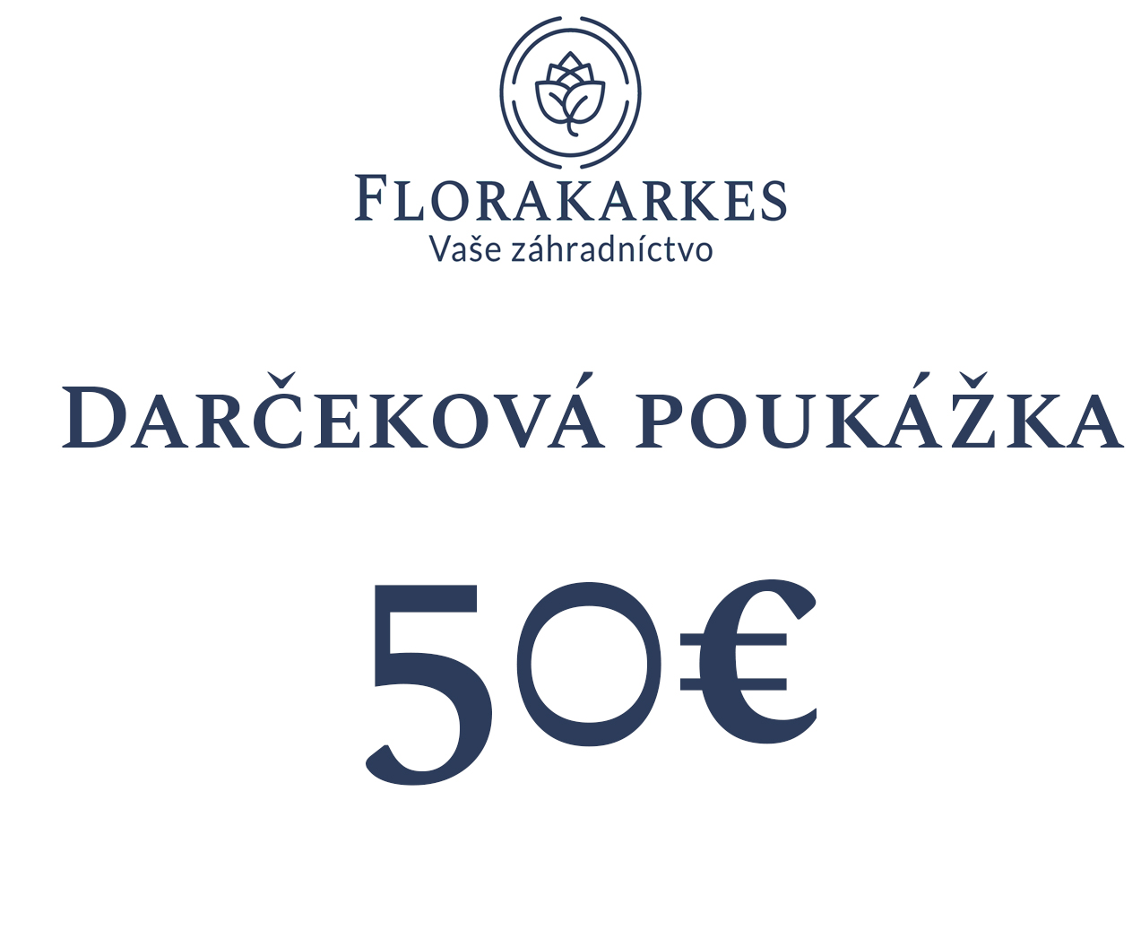 Darčeková poukážka 50 EUR